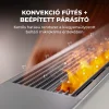 AENO AFH0001S prémium Eco Smart konvekciós fűtőkészülék, 2000 W, távolról vezérelhető, 2 fokozat, lángeffekt, 2 literes tartály, IPS kijelző, fehér thumbnail