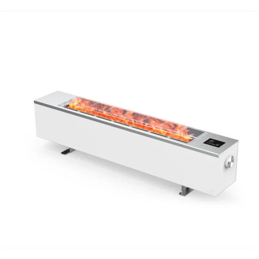 AENO AFH0001S prémium Eco Smart konvekciós fűtőkészülék, 2000 W, távolról vezérelhető, 2 fokozat, lángeffekt, 2 literes tartály, IPS kijelző, fehér - 1