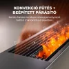 AENO AFH0002S prémium Eco Smart konvekciós fűtőkészülék, 2000 W, távolról vezérelhető, 2 fokozat, lángeffekt, 2 literes tartály, IPS kijelző, fekete thumbnail