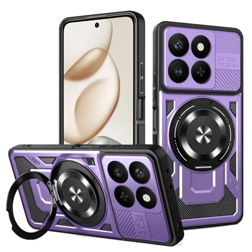 Techsuit - RuggedCam - Honor 400 fliptok / X7d 4G - Lila tok - 1