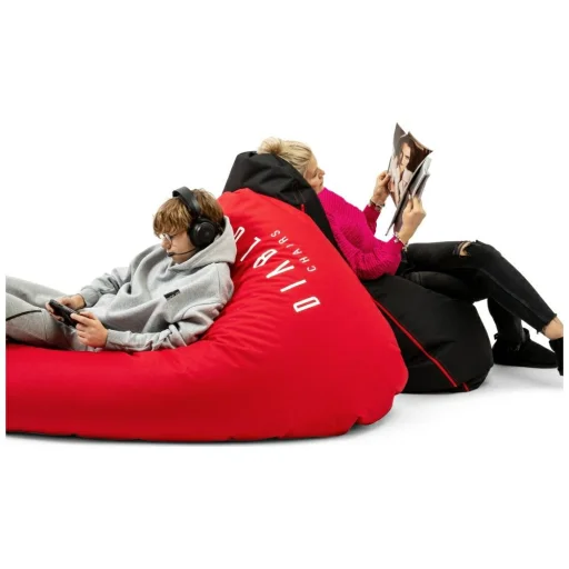 Gamer babzsákfotel Diablo Chairs fekete - 8