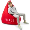 Diablo székek Gamer babzsákfotel piros thumbnail