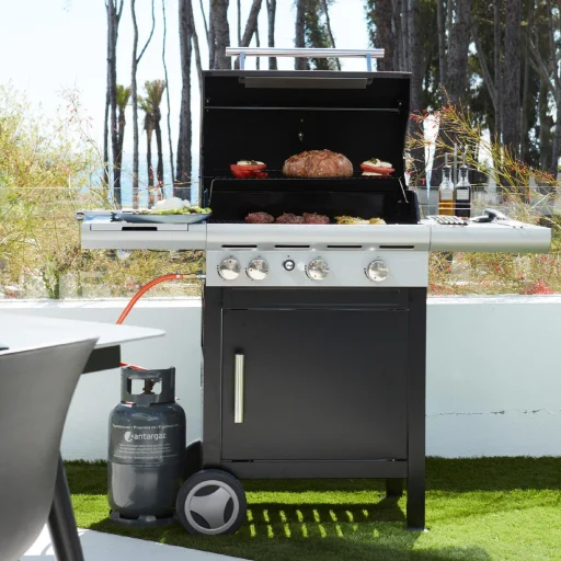 Barbecook BC-GAS-2003 Spring 3212 gázgrill, tárolóval, oldalégővel, 133x57x115cm - 4