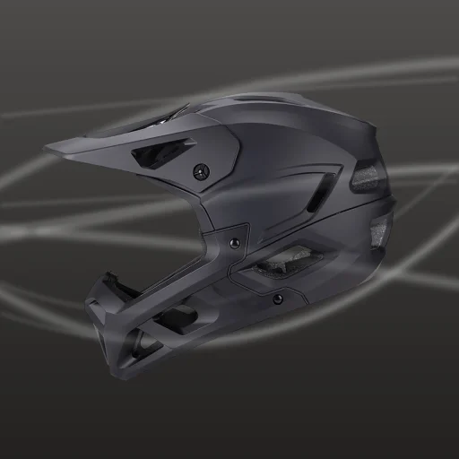 Wozinsky Celotvárová cyklistická prilba s chráničom brady M - Čierna - 9