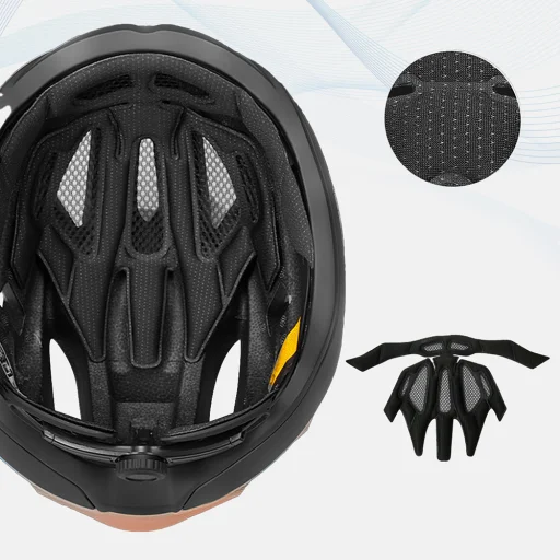 Wozinsky ultralahká cestná prilba L - Taupe - 11