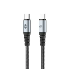 Forever Braix kábel USB-C - USB-C 1,0 m 60W čierny