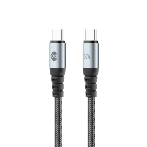 Forever Braix kábel USB-C - USB-C 1,0 m 60W čierny - 1