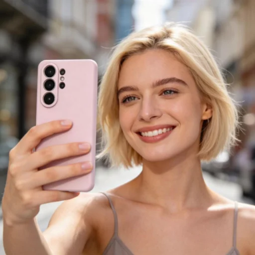 Samsung Galaxy S26 Ultra tok Tech-protect Silicone Magsafe Rózsaszín Gyöngy tok - 4