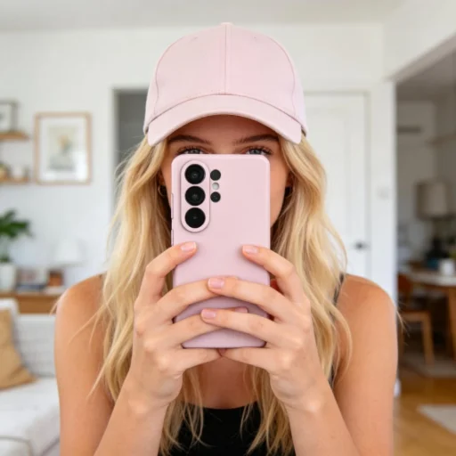 Samsung Galaxy S26 Ultra tok Tech-protect Silicone Magsafe Rózsaszín Gyöngy tok - 5