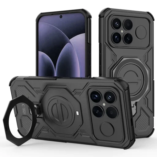 Xiaomi Poco F8 Ultra Tech-protect Tacticstand Magsafe tok - Fekete matt - 1