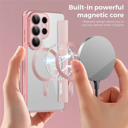 Samsung Galaxy S26 Ultra ružový Techsuit SmartMag Fliptok - 5