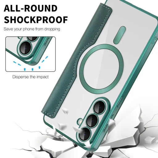 Samsung Galaxy S26 Plus Zelený Techsuit SmartMag Flipové puzdro - 6