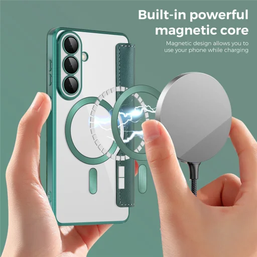 Samsung Galaxy S26 Plus Zelený Techsuit SmartMag Flipové puzdro - 4