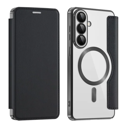 Samsung Galaxy S26 Plus Čierne Techsuit SmartMag flipové puzdro - 2