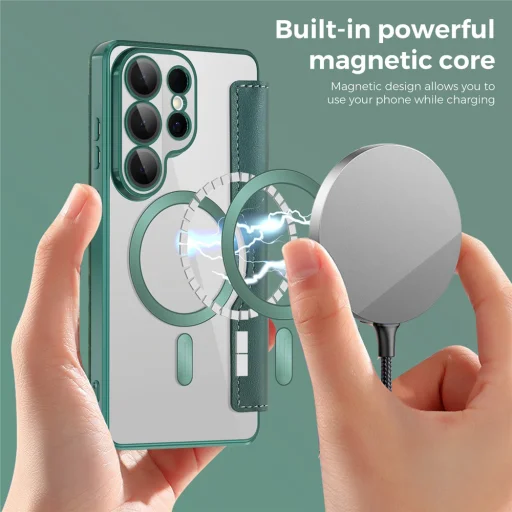 Samsung Galaxy S26 Ultra Zelený Techsuit SmartMag Fliptok - 7