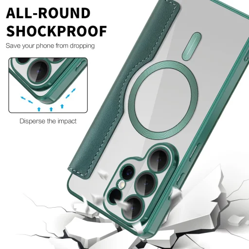 Samsung Galaxy S26 Ultra Zelený Techsuit SmartMag Fliptok - 9