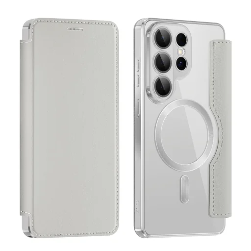 Samsung Galaxy S26 Ultra šedé Techsuit SmartMag flipové puzdro - 3