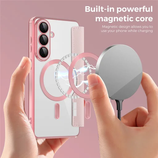 Samsung Galaxy S26 Plus ružový Techsuit - SmartMag Fliptok - 6