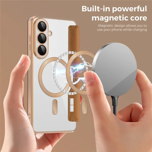 Samsung Galaxy S26 Plus Hnedé Techsuit - SmartMag flipové puzdro - 3