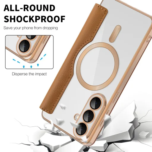 Samsung Galaxy S26 Plus Hnedé Techsuit - SmartMag flipové puzdro - 5