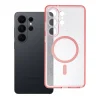 Priehľadné ružové trblietavé MagSafe kompatibilné puzdro na Samsung Galaxy S26 Ultra (s ochranou fotoaparátu) thumbnail