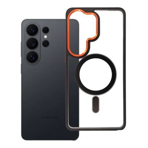 Samsung Galaxy S26 Ultra puzdro, čierno-zlaté Color Edge Mag puzdro kompatibilné s MagSafe - 5