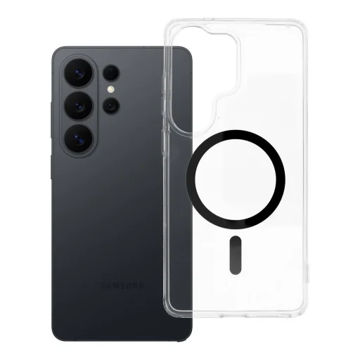 Samsung Galaxy S26 Ultra čierne Drop Glue MagSafe puzdro s farebným krúžkom - 4