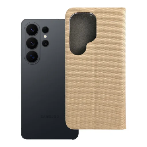 Samsung Galaxy S26 Ultra puzdro SENSITIVE knižkové zlaté - 12