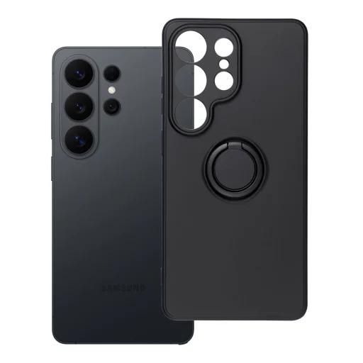 Samsung Galaxy S26 Ultra čierne puzdro so silikónovým krúžkom - 10