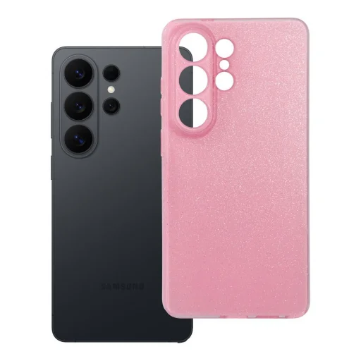 Samsung Galaxy S26 Ultra priehľadné puzdro 2 mm BLINK ružové - 5