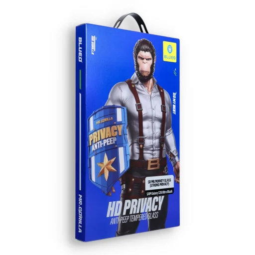 Samsung Galaxy S26 Ultra 5D Mr. Monkey ochranné sklo čierne (Silná ochrana súkromia) - 8