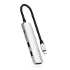 SATECHI 4v1 USB-C HUB adaptér strieborný thumbnail