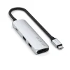 SATECHI 4v1 USB-C HUB adaptér strieborný thumbnail