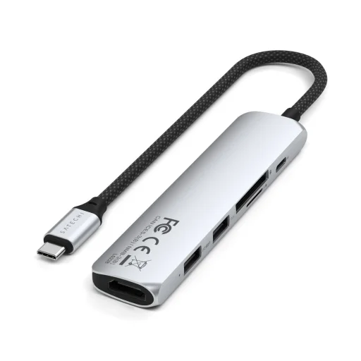 SATECHI USB-C adaptér HUB 6v1 ST-P6SS strieborný - 1