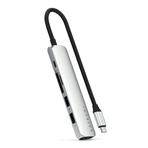 SATECHI USB-C adaptér HUB 6v1 ST-P6SS strieborný - 3