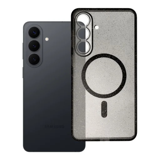 Samsung Galaxy S26 Plus puzdro priehľadné Mag Cover kompatibilné s technológiou MagSafe (ochrana fotoaparátu) čierny lesk - 4