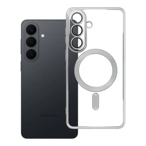 Samsung Galaxy S26 Plus obal Strieborný Electro Mag Cover kompatibilný s MagSafe - 8