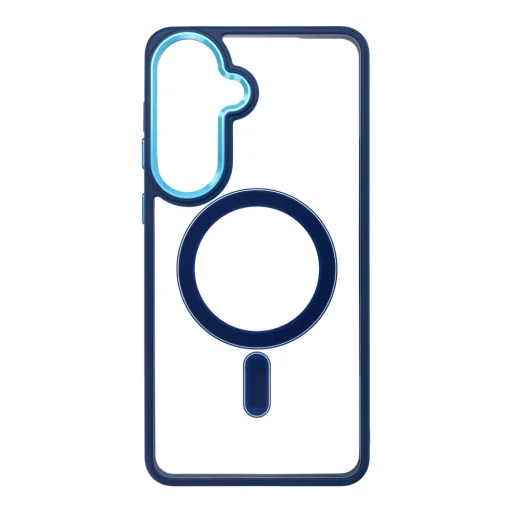 Samsung Galaxy S26 Plus puzdro - Farebné široké magnetické puzdro kompatibilné s technológiou MagSafe modré - 7