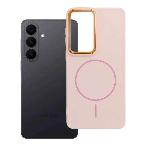 Samsung Galaxy S26 Plus magnetický rámový obal, Magsafe kompatibilný, púdrová ružová - 5