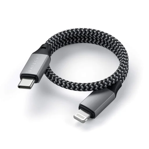 0,25 m USB-C - Lightning kábel Satechi ST-TCL10M vesmírne sivá - 4
