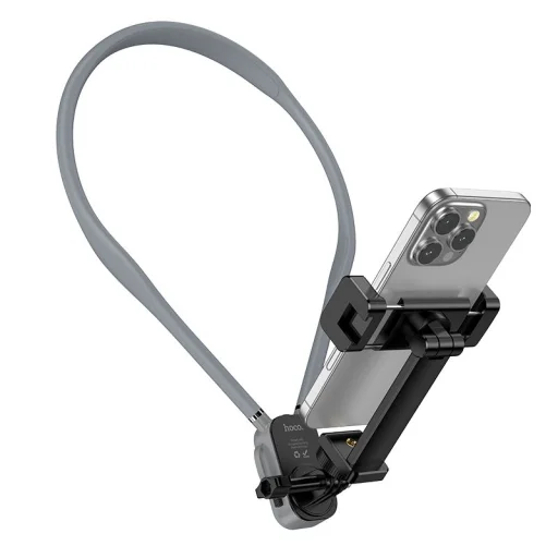 Hoco K30 univerzálny závesný držiak na mobilný telefón na krk čierno-sivý - 1