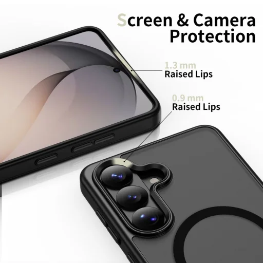 Samsung Galaxy S26 Tech-protect Magmat Magsafe tok Fekete matt - 5