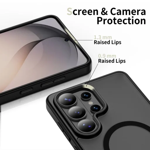 Samsung Galaxy S26 Ultra Tech-protect Magmat Magsafe puzdro, Matte Black / matná čierna - 4