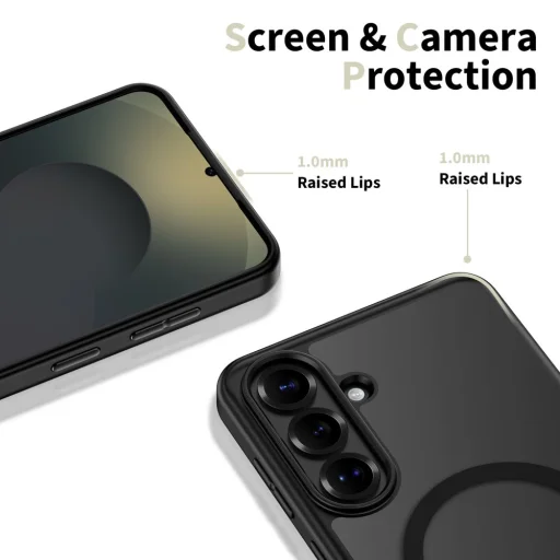 Samsung Galaxy S26 Tech-Protect Magpeak Magsafe tok, Fekete Matt - 4