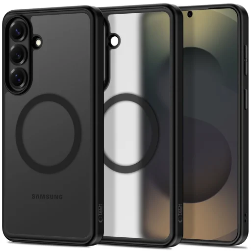 Samsung Galaxy S26 Tech-Protect Magpeak Magsafe tok, Fekete Matt - 1