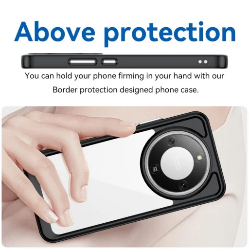Honor Magic8 Lite akrylové hybridné TPU puzdro na telefón Farebná séria (čierne) - 4