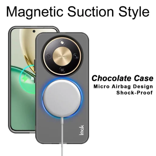 Honor X70 5G / Magic8 Lite / X9d 5G IMAK Chocolate Series TPU + PET MagSafe puzdro na telefón (čierne) puzdro - 2