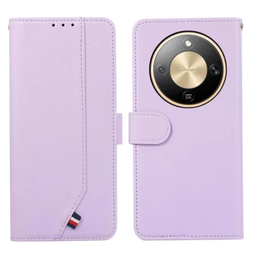 Honor Magic8 Lite ABEEL RFID Kožené puzdro (Fialové) puzdro, flipové puzdro - 1