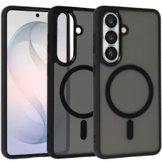 Čierny plne matný magnetický kryt pre Samsung Galaxy S26 Ultra