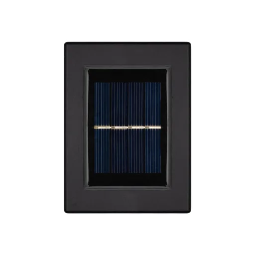 HOME MX658 napelemes falilámpa szett, 2db-os szett, 2db hidegfehér LED, cserélhető AA akkumulátor, fekete - 3